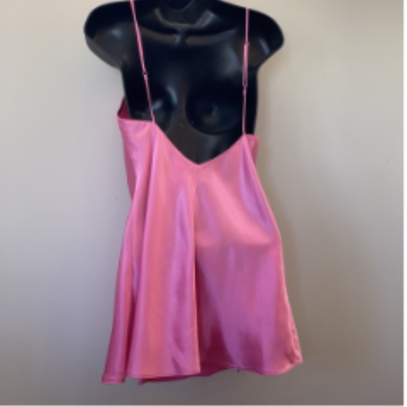 Silk & Satin PNK Satin Nightgown, S *P1051 - Picture 5 of 6